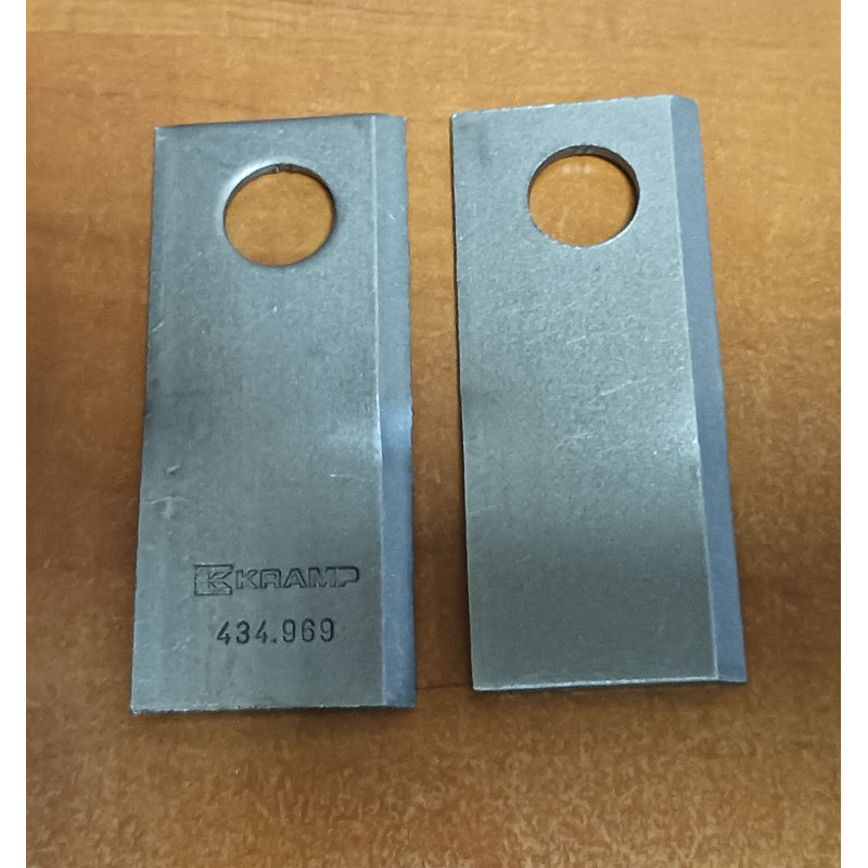 Nóż kosiarki rotacyjnej Kramp lewy 434969KR, 112*49*4